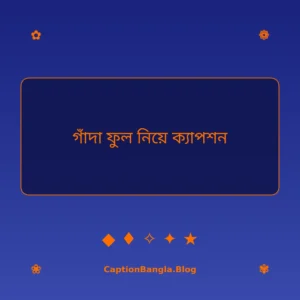 গাঁদা ফুল নিয়ে ক্যাপশন পিকচার