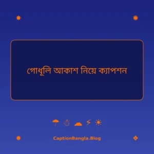 গোধূলি আকাশ নিয়ে ক্যাপশন ইমেজ