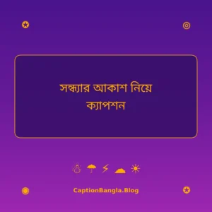 সন্ধ্যার আকাশ নিয়ে ক্যাপশন ইমেজ