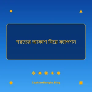 শরতের আকাশ নিয়ে ক্যাপশন ইমেজ