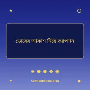 ভোরের আকাশ নিয়ে ক্যাপশন ইমেজ
